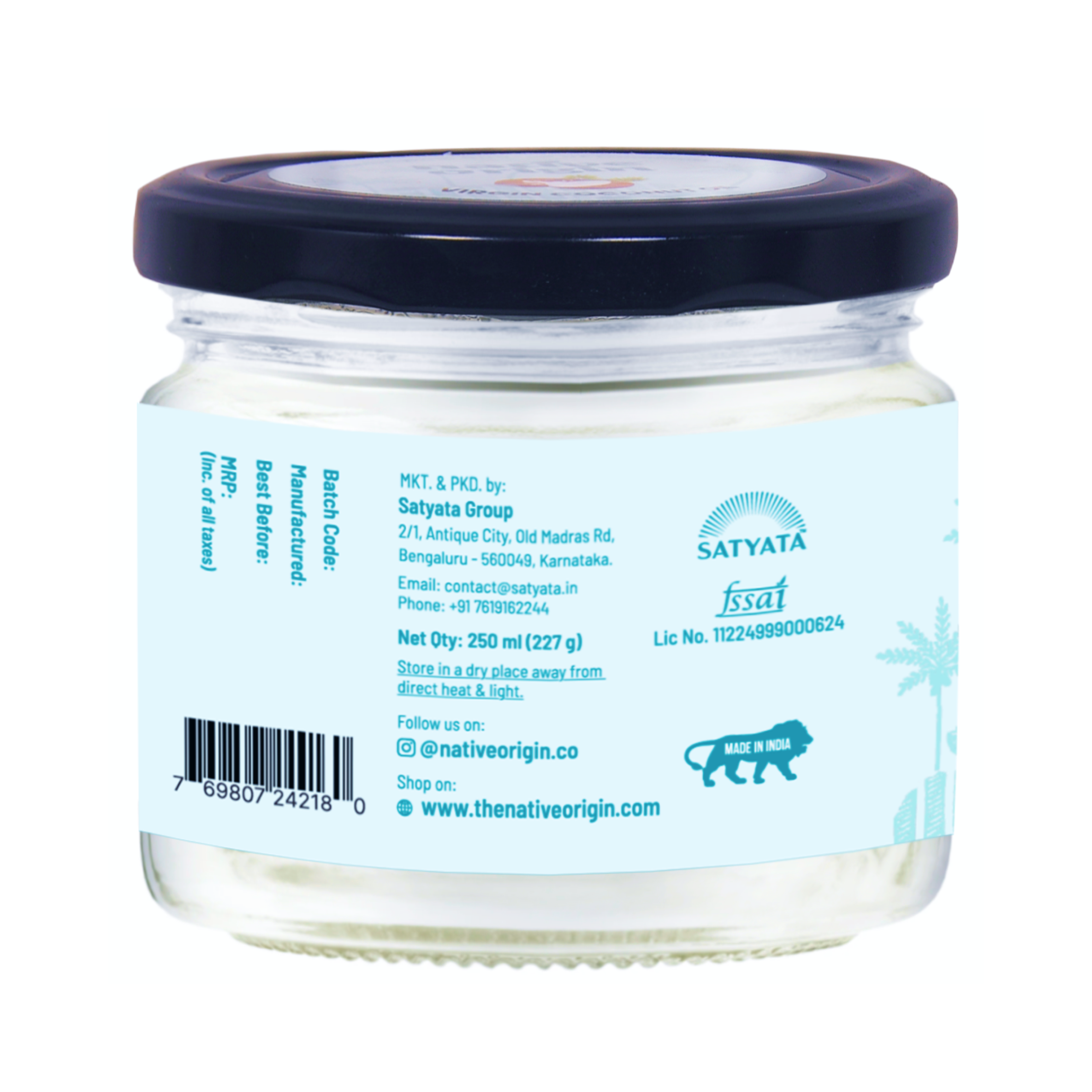 Native Origin Cold Pressed Virgin Coconut Oil